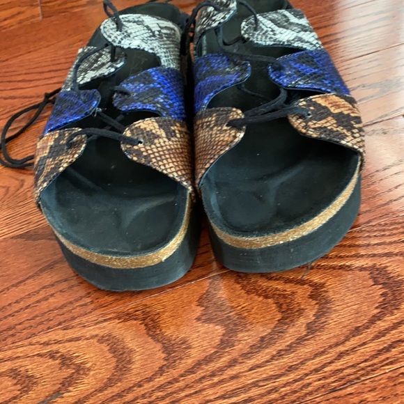 Leather Birkenstock platform - Picture 4 of 9